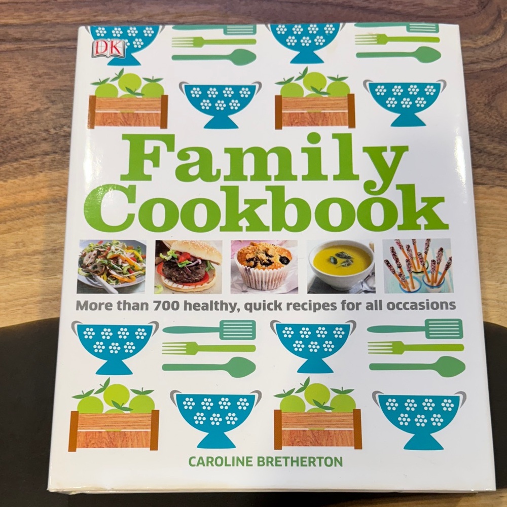 Family Cookbook - White and Green